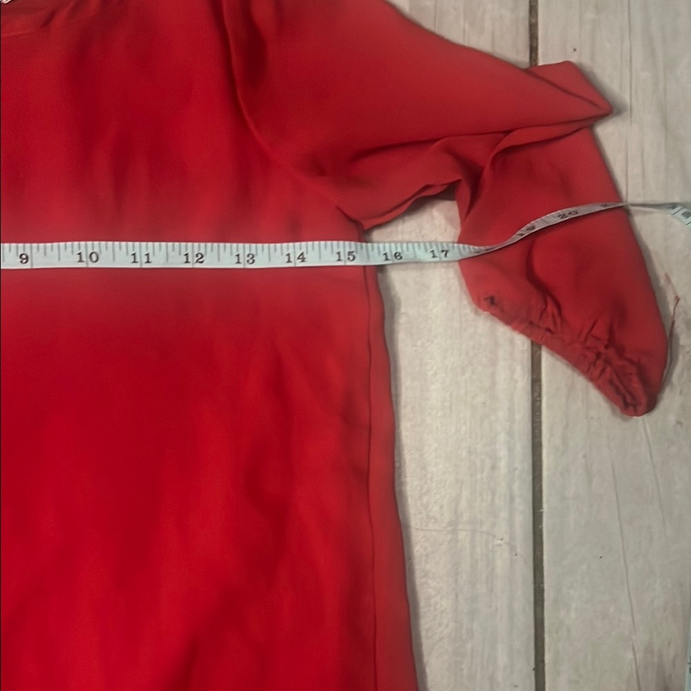 Ruby Rox Red 3/4 Sleeve Blouse - Picture 4 of 6